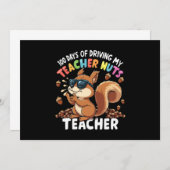 100日の私の先生のクルミのリス100th 招待状 (正面/裏面)