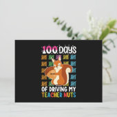 100日の私の先生のクルミのリス 招待状 (スタンド正面)