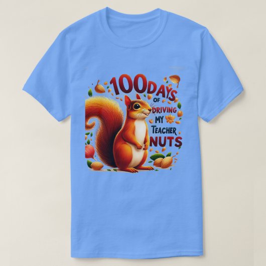 100日の私の先生のナットを運転するSの100日目 Tシャツ (デザイン正面)
