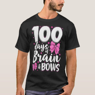 100日の脳と弓ガールズ100th Day of Sch Tシャツ