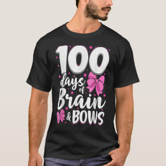 100日の脳と弓ガールズ100th Day of Sch Tシャツ