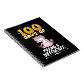 100日の違いをユニコーン学校 ノートブック (右側)