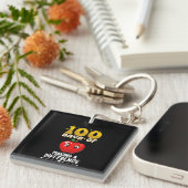 100日の違いを作るリンゴ キーホルダー (正面右)