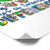 100日の違いを受け入れる自閉症100 ポスター (角)