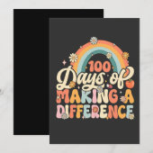 100日の違いを生む虹教えの 招待状 (正面/裏面)