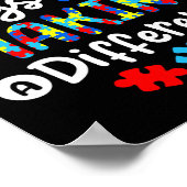 100日の違う学校の子供の自閉症 ポスター (角)