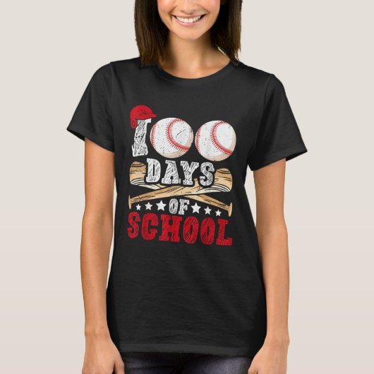 100日の野球少年キッズ先生 Tシャツ (正面)