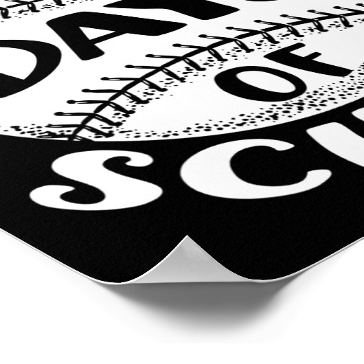 100日の野球選手先生生 ポスター (角)