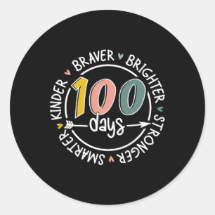 100日の頭が切れるより明るい ラウンドシール