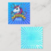 100日の魔法のかわいい学ユニコーン エンクロージャーカード (正面/裏面)