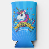100日の魔法のかわいい学ユニコーン スリム缶クーラー (正面)