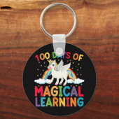 100日の魔法の学学校ユニコーン女の子 キーホルダー (正面)