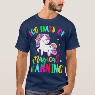 100日の魔法の学学校Unicorn Studen Tシャツ