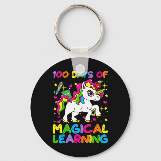 100日の魔法学の学校の100日目 キーホルダー (正面)