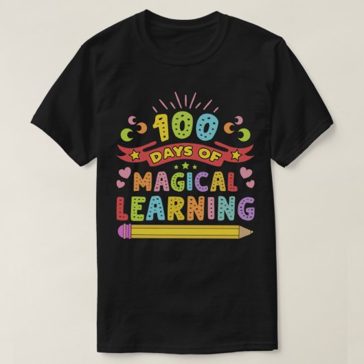 100日の魔法学の幸せな100日のSch Tシャツ (デザイン正面)