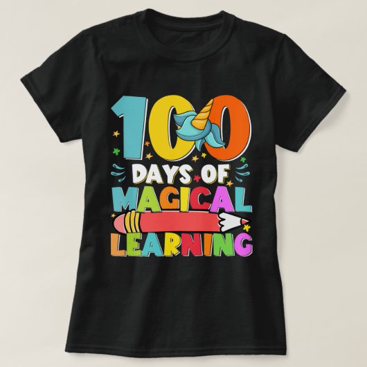 100日の魔法学の100日100日 Tシャツ (デザイン正面)