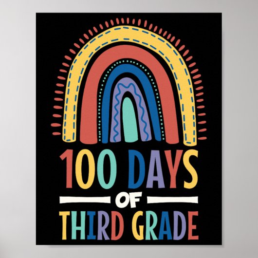 100日の3年生レインボーハッピー100日目 ポスター (正面)