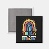 100日の3年生レインボーハッピー100日目 マグネット (正面/裏面)