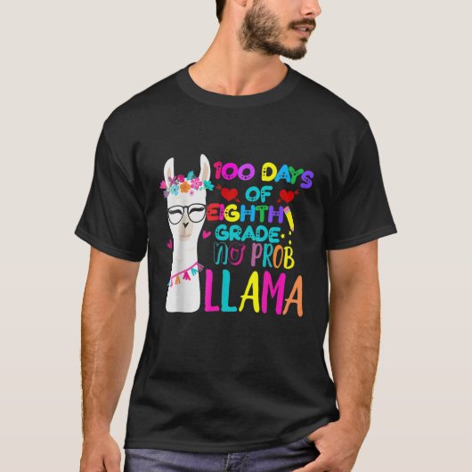 100日の8年生先生ノプロブラマガールズ Tシャツ (正面)