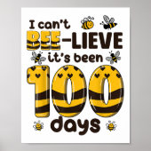 100日のBee 100th Day Of School Kids ポスター (正面)