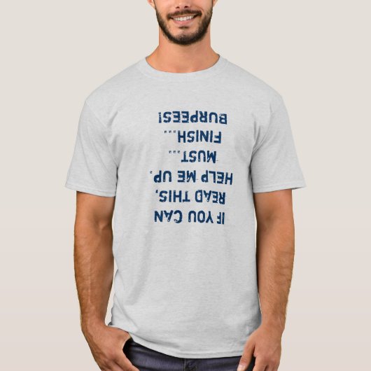 100日のburpeeの梯子 tシャツ (正面)