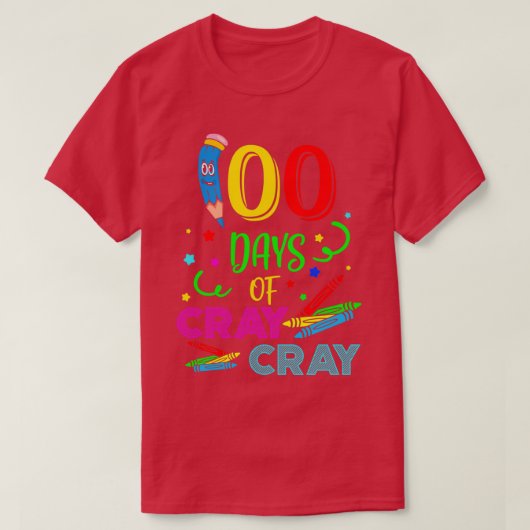 100日のCray 6 Tシャツ (デザイン正面)
