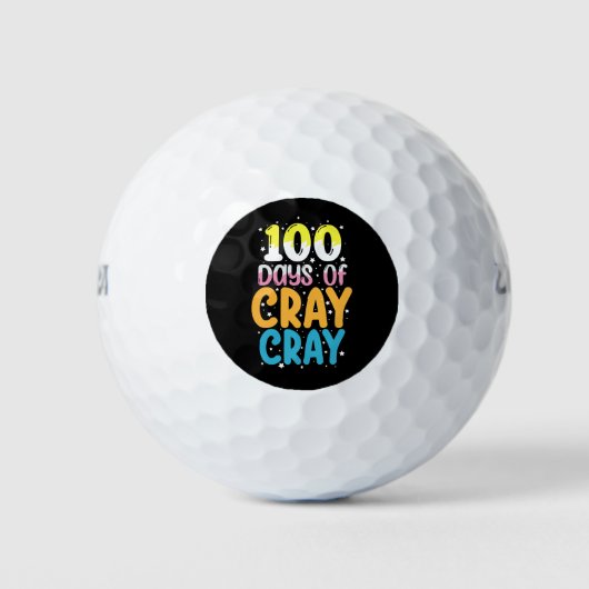100日のCray Cray学校先生100日目 ゴルフボール (正面)