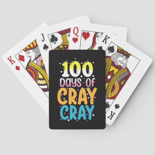 100日のCray Cray学校先生100日目 トランプ (裏面)
