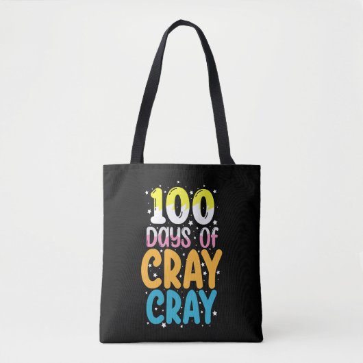 100日のCray Cray学校先生100日目 トートバッグ (正面)
