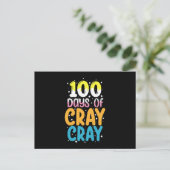 100日のCray Cray学校先生100日目 ポストカード (スタンド正面)