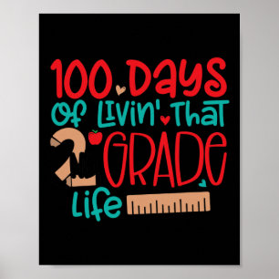 100日のLivinのその2年生の生活100日O ポスター