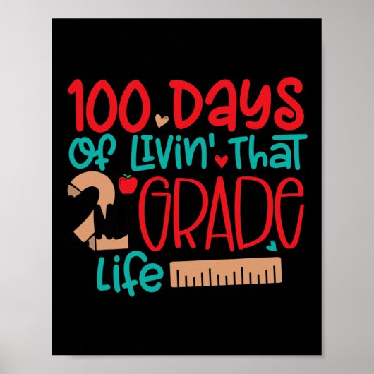 100日のLivinのその2年生の生活100日O ポスター (正面)
