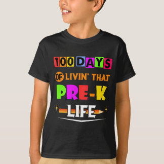 100日のLivinのPre-Kライフ Tシャツ