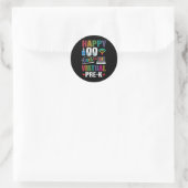 100日のPre-K Kids先生学生 ラウンドシール (バッグ)