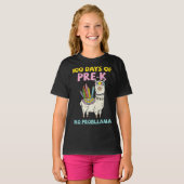 100日のPre-K No Prob-Llama 100日学校G Tシャツ (正面フル)