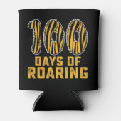 100日のRoaring Tiger おもしろい 100th Day School 缶クーラー (正面)