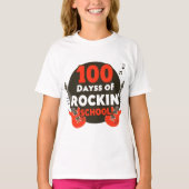 100日のRockin' School Kids' T-Shirt Tシャツ (正面)