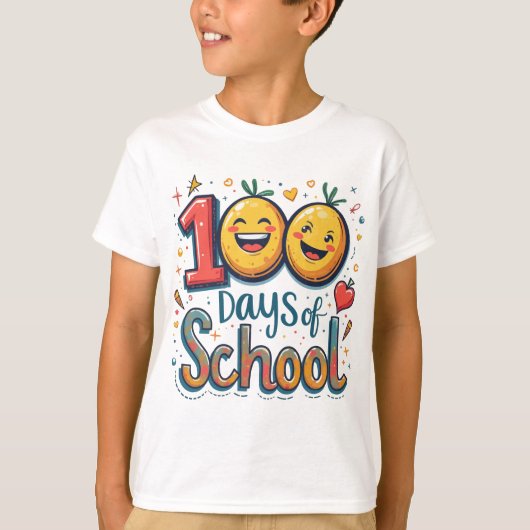 100日のSchool KidsベビーTシャツ Tシャツ (正面)