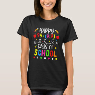 100日のSchool Shirt Math Equation先生Stu Tシャツ