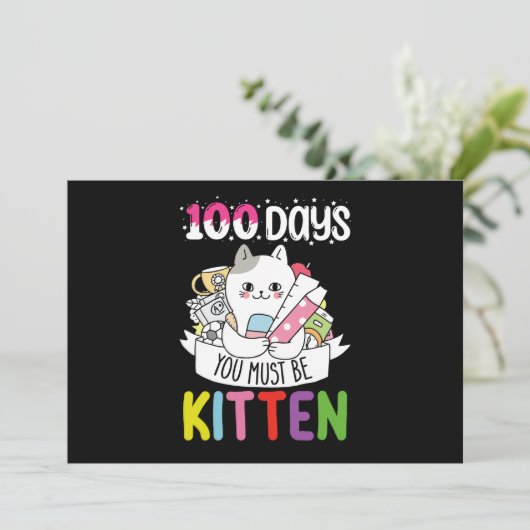 100日は学校の子ネコ 招待状 (スタンド正面)