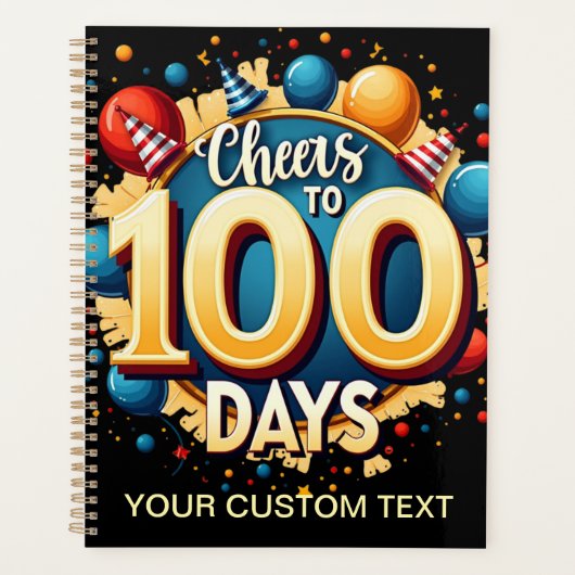 100日への応援:フェスティバル100日目 プランナー手帳 (正面)