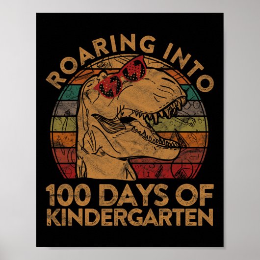 100日へ幼稚園プレゼント100日目 ポスター (正面)