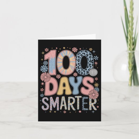 100日もっと賢く ハッピースクール100日目 子どもたち カード (正面)