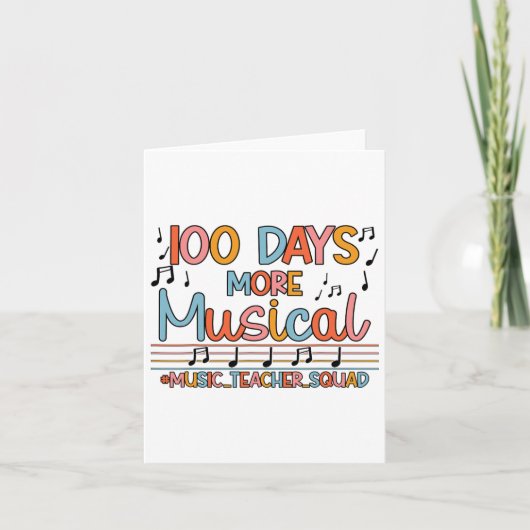 100日もっと音楽ノート学校Musの100日 カード (正面)