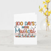 100日もっと音楽ノート学校Musの100日 カード (黄色い花)