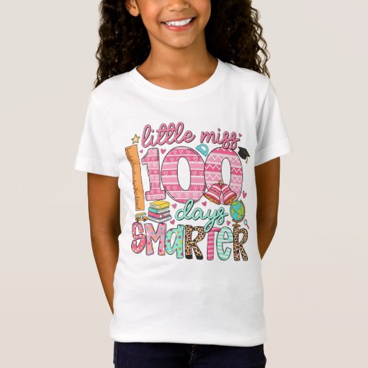 100日も賢くなったよ!Happy 100 Days of School Tシャツ (正面)