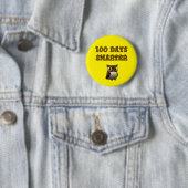 100日も賢くなったフクロウ - 100日目の登校 缶バッジ (インサイチュ)
