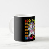 100日も賢くなったユニコーン 100日目の登校日 コーヒーマグカップ (正面左)