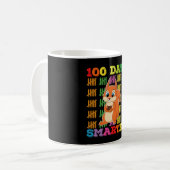 100日も賢くなったリス 100日目の登校日 コーヒーマグカップ (正面左)
