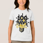 100日も賢くなった学校 トライブレンドTシャツ (正面)